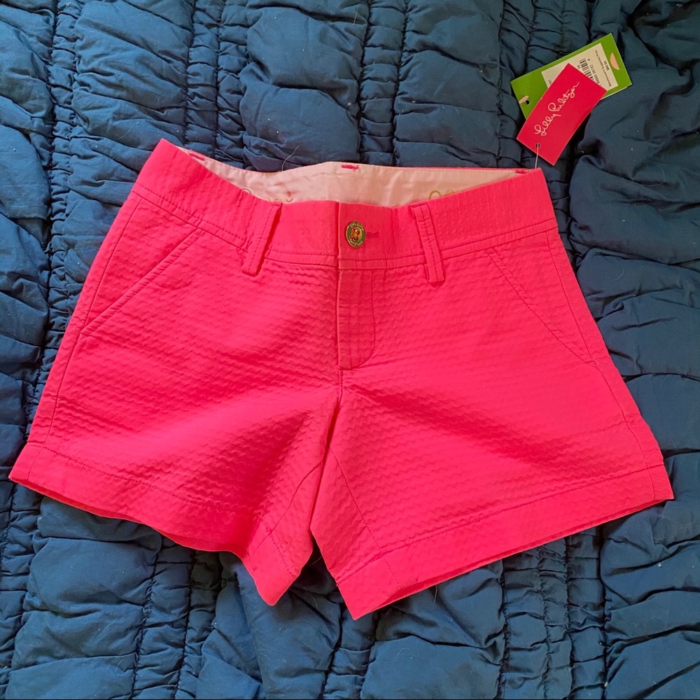 Lilly Pulitzer Callahan Shorts Neon Pink NWT